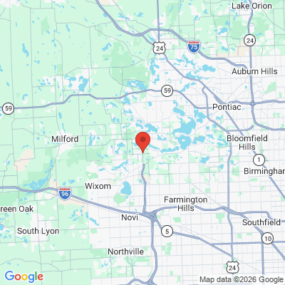 Map to  office in Commerce, MI