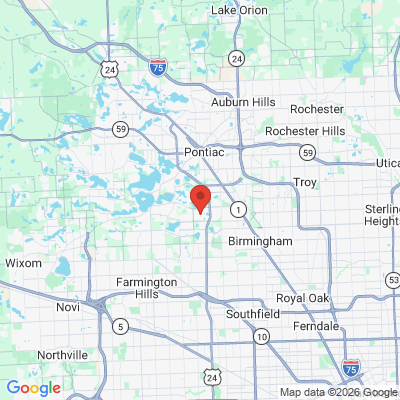 Map to  office in Bloomfield, MI