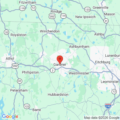 Map to  office in Gardner, MA