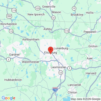 Map to  office in Fitchburg, MA