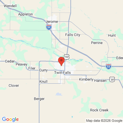 Map to  office in Twin Falls, ID