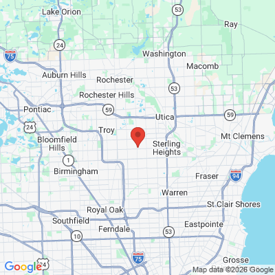 Map to  office in Sterling Heights, MI