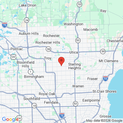 Map to  office in Sterling Heights, MI