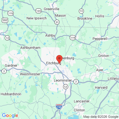 Map to  office in Fitchburg, MA
