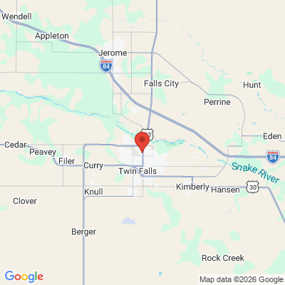 Map to  office in Twin Falls, ID