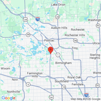 Map to  office in Bloomfield, MI