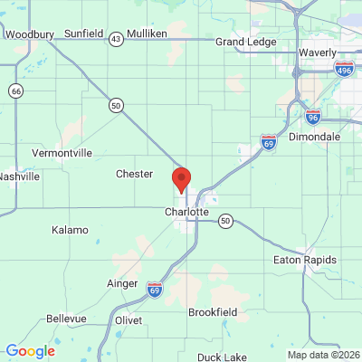 Map to  office in Charlotte, MI