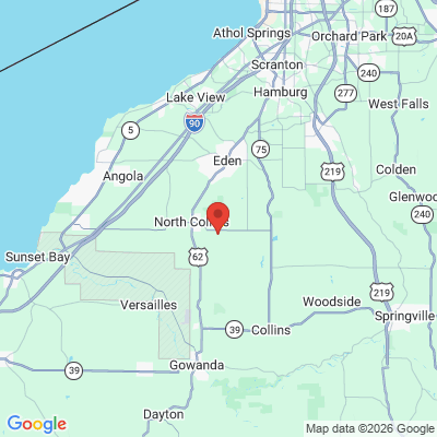 Map to  office in North Collins, NY