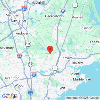 Map to Middleton Dental Care office in Middleton, MA