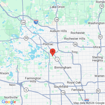 Map to  office in Bloomfield Hills, MI