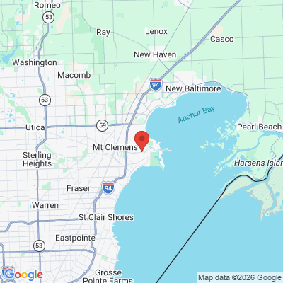 Map to  office in Harrison Township, MI