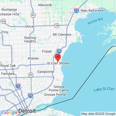 Map to  office in Saint Clair Shores, MI