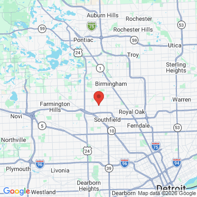 Map to  office in Southfield, MI