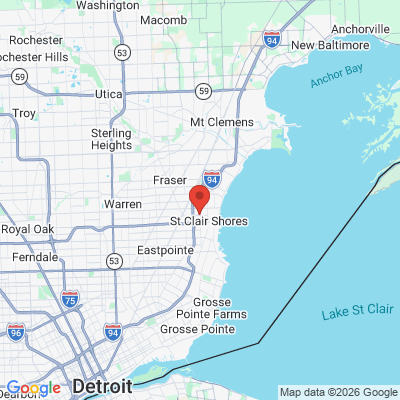 Map to  office in Saint Clair Shores, MI