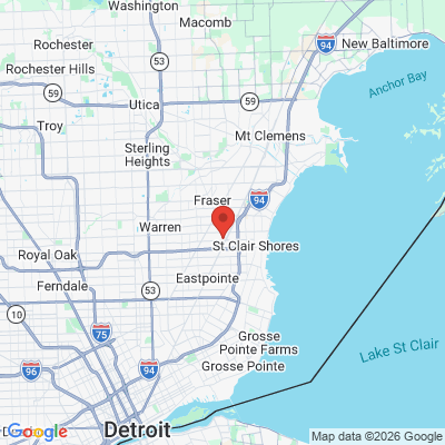 Map to  office in Roseville, MI