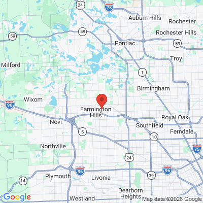 Map to  office in Farmington Hills, MI