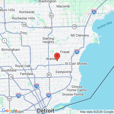 Map to  office in Warren, MI