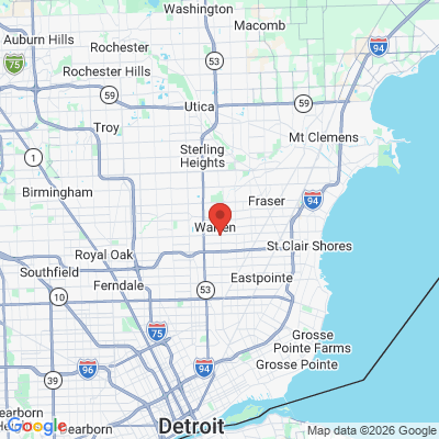 Map to  office in Warren, MI