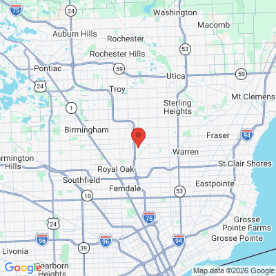 Map to  office in Madison Heights, MI