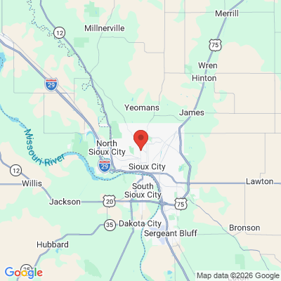 Map to  office in Sioux City, IA