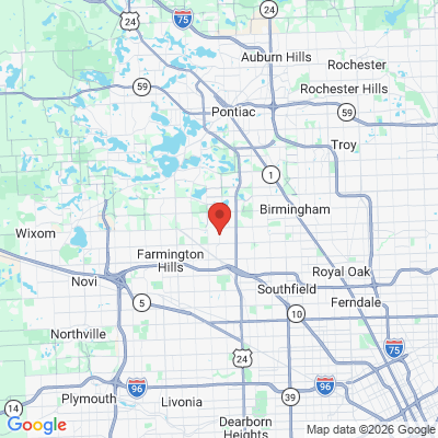 Map to  office in Franklin, MI