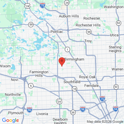 Map to  office in Groth Family Dental