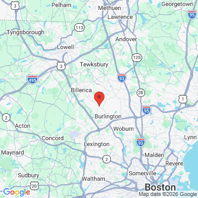 Map to  office in Burlington, MA