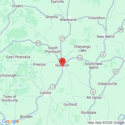 Map to  office in Norwich, NY