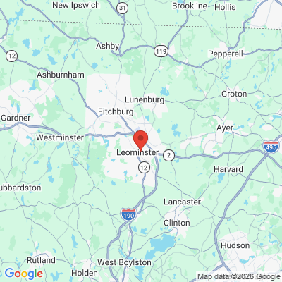 Map to  office in Leominster, MA