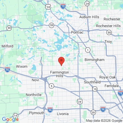 Map to  office in Farmington Hills, MI