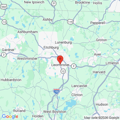 Map to  office in Leominster, MA