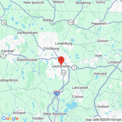 Map to  office in Leominster, MA