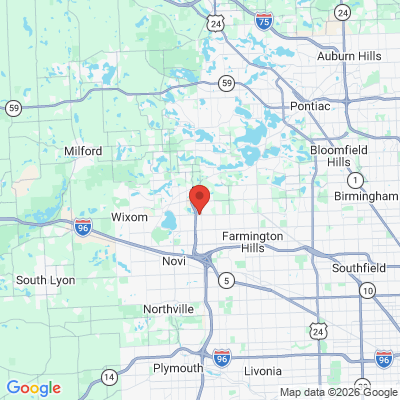 Map to  office in Commerce, MI