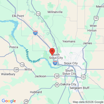 Map to  office in Dakota Dunes, SD
