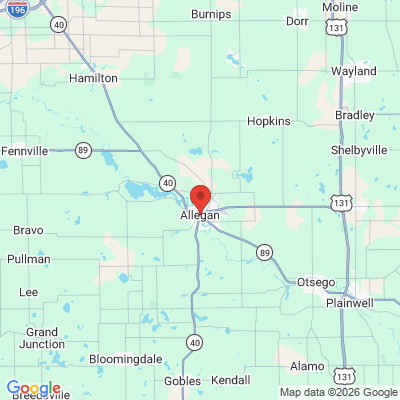 Map to  office in Allegan, MI