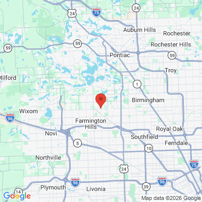 Map to  office in West Bloomfield Township, MI