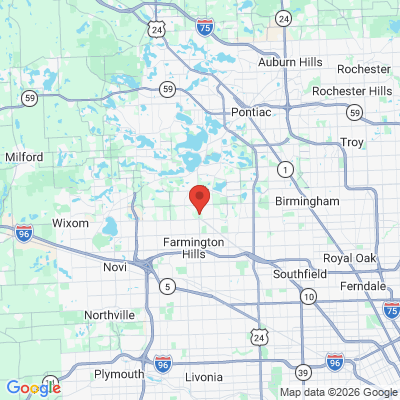Map to  office in West Bloomfield Township, MI