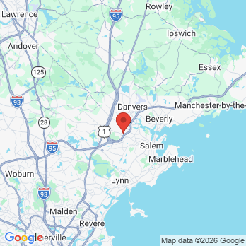 Map to Levy Goldman Dentistry office in Peabody, MA