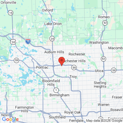 Map to  office in Rochester, MI