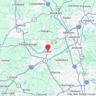 Map to  office in Lowell, MA