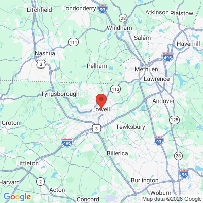 Map to  office in Lowell, MA