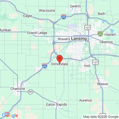Map to  office in Dimondale, MI