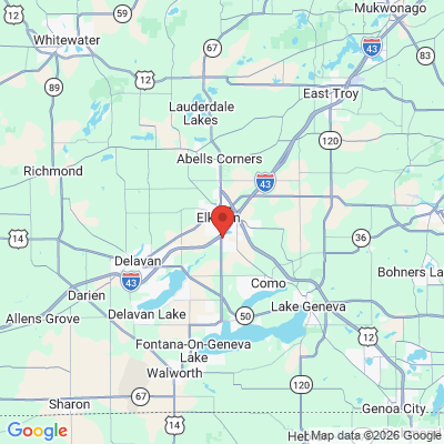 Map to  office in Elkhorn, WI
