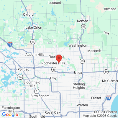 Map to  office in Rochester Hills, MI