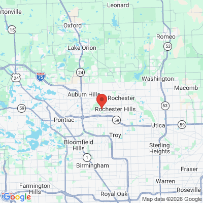 Map to  office in Rochester Hills, MI