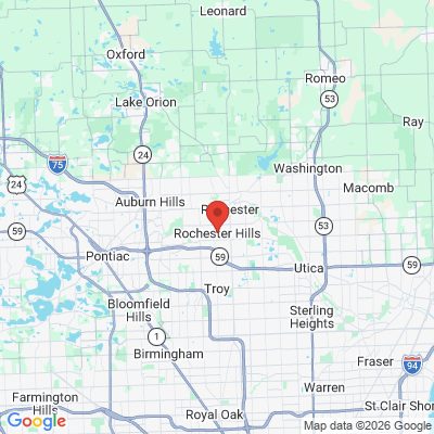 Map to  office in Rochester Hills, MI
