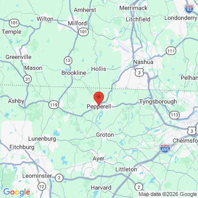Map to  office in Pepperell, MA