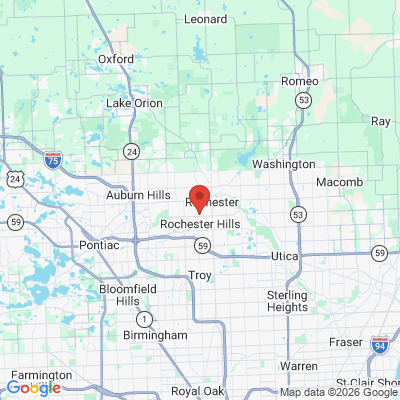 Map to  office in Rochester Hills, MI