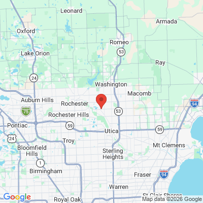 Map to  office in Shelby Charter Township, MI