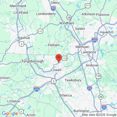 Map to  office in Dracut, MA